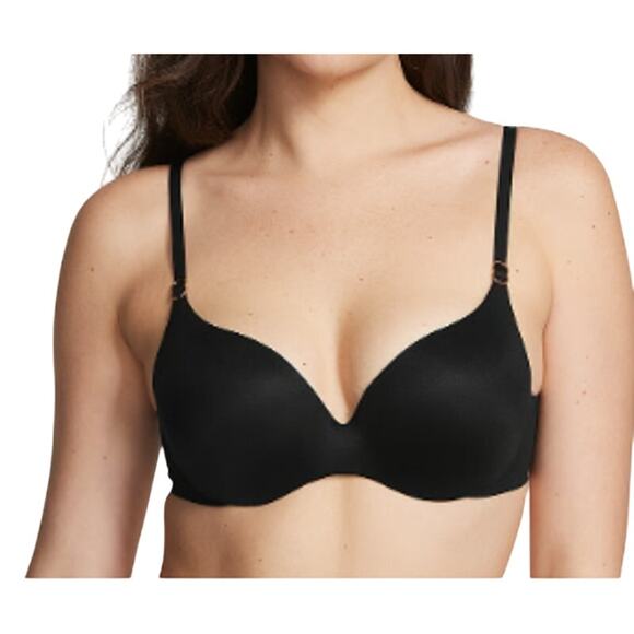 Victoria's Secret Incredible Perfect Shape Incredible Push-Up Bra Black 34DD - Picture 1 of 7